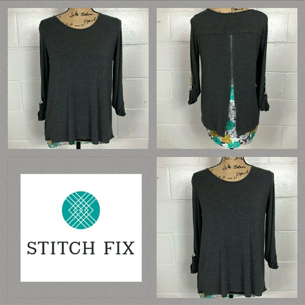 Market & Spruce Stitch Fix Layered Zip Back